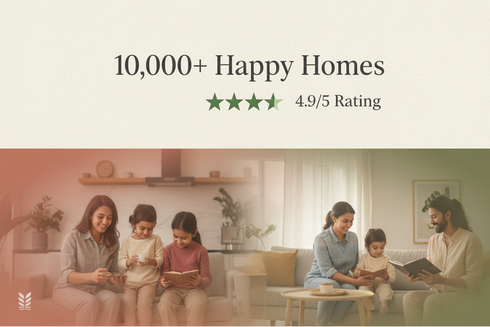 Indian families banner with trust badge